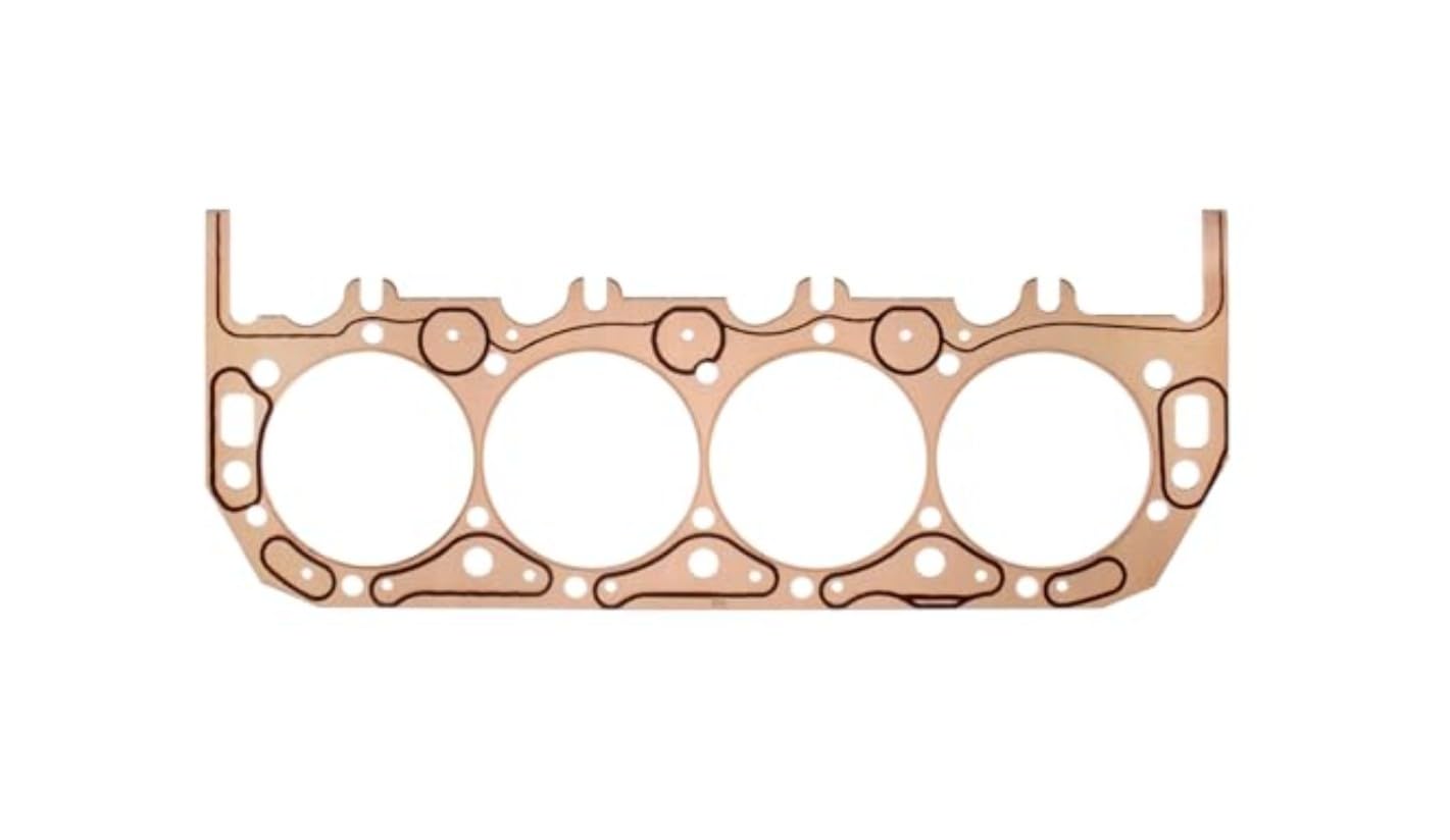 Cylinder Head Gasket, SCE Gaskets, ICS Titan, 4.520 in Bore, 0.050 in Compression Thickness, Copper, Big Block Chevy, Each