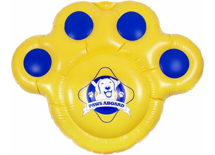 Paws Aboard Floating Durable Doggy Lazy Raft - Heavy-Duty, Puncture Resistant, Vinyl Inflatable Pool Floats for Dogs, Ideal for Swimming Pools, River, Lake, and Boat Adventures - X-Large (70" x 55")