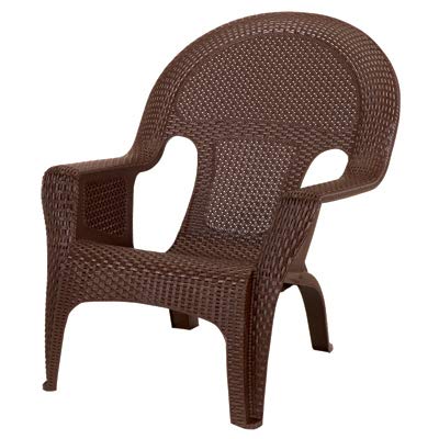 Brown Adams 1 pc. Resin Frame Woven Chair