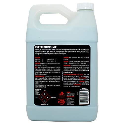 D17001 Meguiar's Hyper Dressing - 1 Gallon – Give Your Car’s Trim Pieces the Best Shine & Gloss