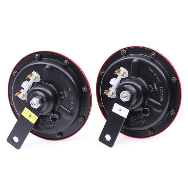 Hella 109.23.37 Stark Sound – Red Set 12 V High/Low Frequency Hella Super Tone Horn Set B 133, 12 volt