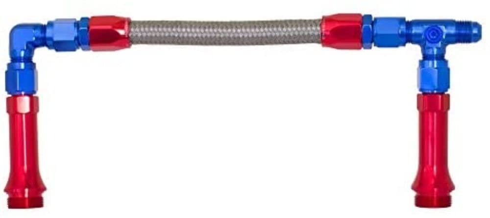 5500-08-1 Redhorse Performance Dual Inlet (Red/Blue), 1 Pack