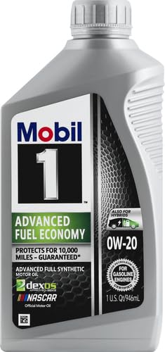 0W-20 Mobil 1 Advanced Fuel Economy Synthetic Motor Oil - 1 Quart 98KF98