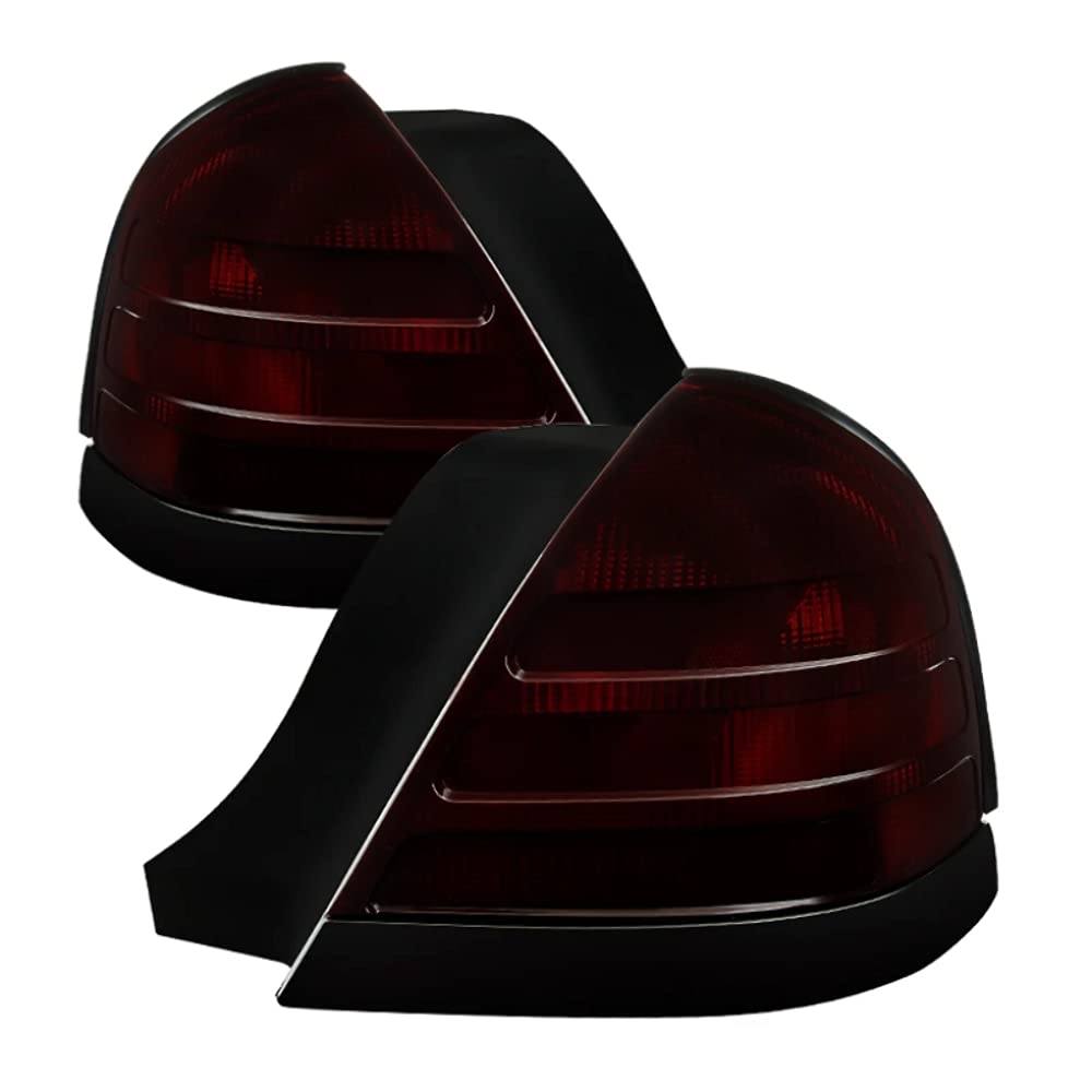 Tail Light Xtune ALT-JH-FCV98-OE-RSM (Ford Crown Victoria 1999-2011 (Fit Models with 2 Bulb Socket/Chrome Bezel Only) OEM Style - Red Smoked)