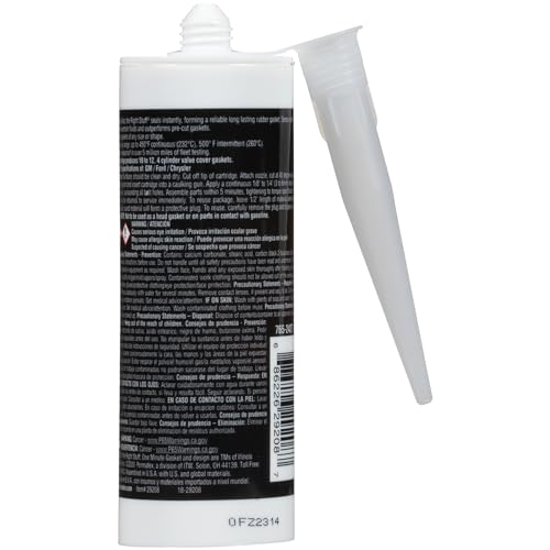 The Right Stuff Permatex 29208 1 Minute Black Gasket Maker, 5 oz.