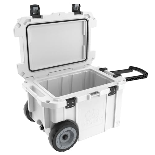 45 Quart Pelican Elite Cooler with Wheels (White)