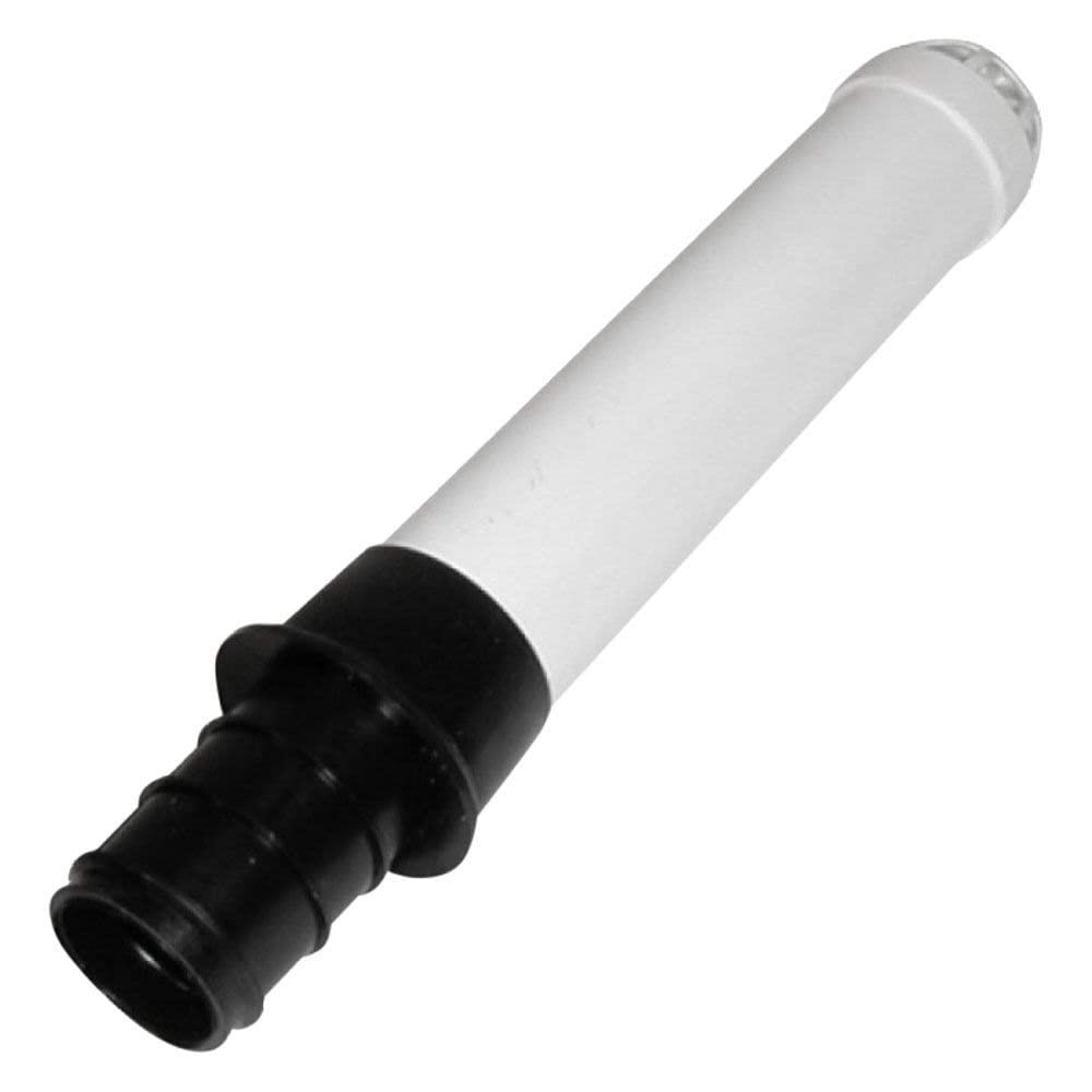 T-H Marine 18 in Overflow Drain Tube - Straight with Screen Fits 1-1/2 in Thru-Hulls (1-5/8in OD Boot) - Livewell and Baitwell Drain Tube - PVC - Easy Pull Top Removal