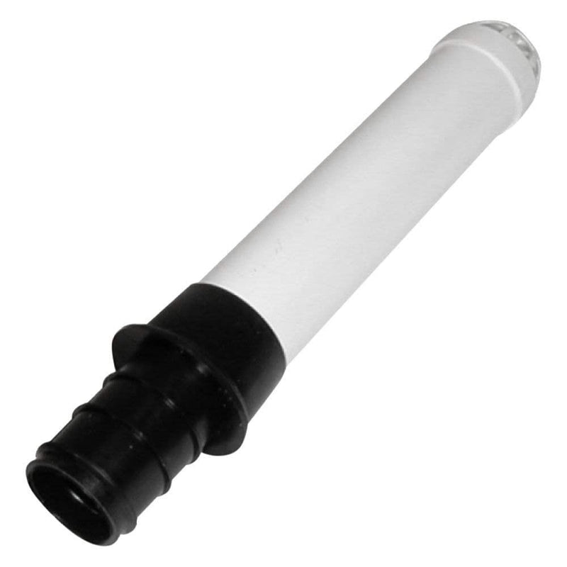 T-H Marine 18 in Overflow Drain Tube - Straight with Screen Fits 1-1/2 in Thru-Hulls (1-5/8in OD Boot) - Livewell and Baitwell Drain Tube - PVC - Easy Pull Top Removal
