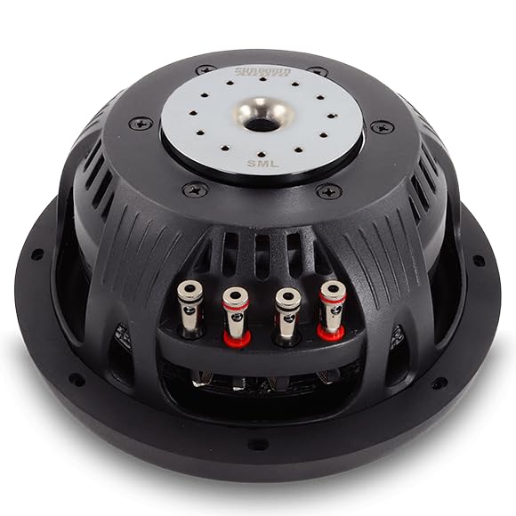 Sundown Audio 12” SML-12 D4 Shallow Mount Subwoofer – 600W RMS/1200W Peak, Dual 4 Ohm, 2.5" Aluminum VC, 14mm Xmax, Ultra-Slim Car Sub for Tight Spaces