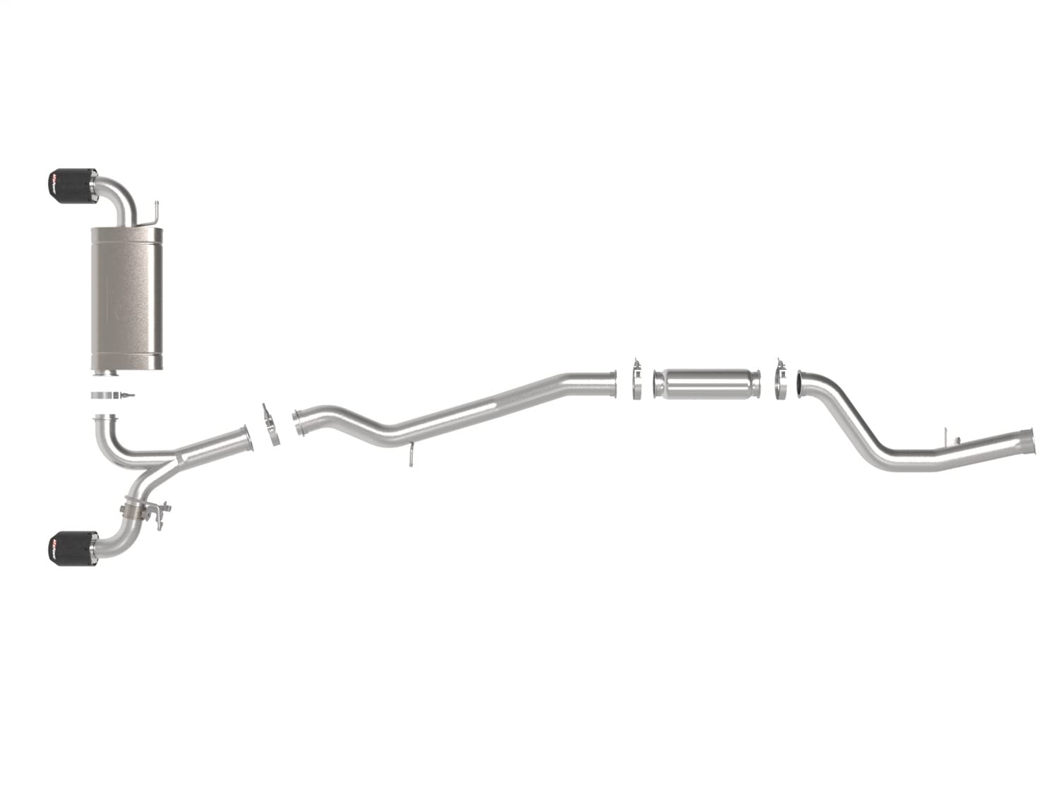 aFe Power Takeda 49-36050-C 3 IN to 2-1/2 IN 304 Stainless Steel Cat-Back Exhaust System, Carbon Fiber, fits Toyota GR Supra (A90) 2021 L4-2.0L (t)