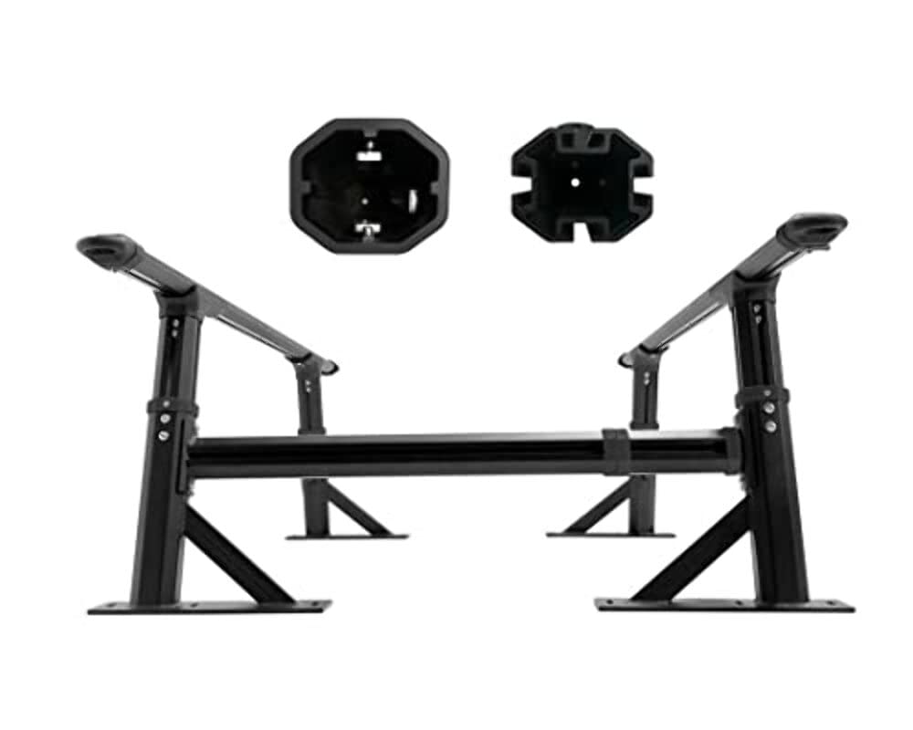 Freedom Rack Side Support Bars, Overland Vehicle Systems 22040104, Short Bed Application, 8' Beds