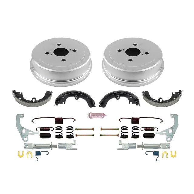 Power Stop KOE15363DK Rear Replacement Brake Kit-OE Brake Drums & Ceramic Brake Pads For Toyota Corolla 2000-2002 [Model Specific]