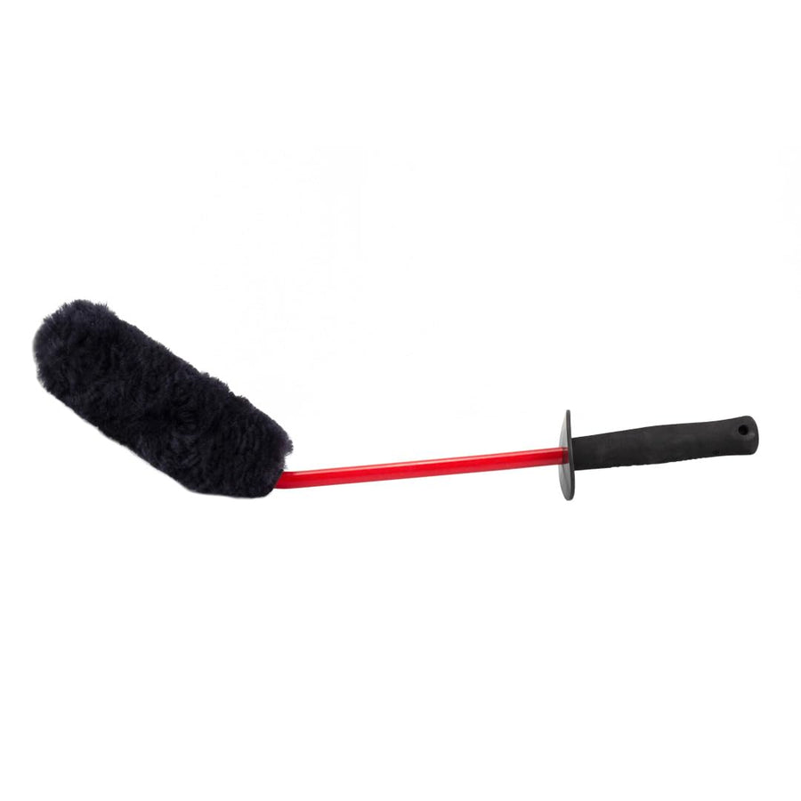 Maxshine Ultimate Wool Wheel Brush Universal – 19-Inch Black Brush with 45° Angle – Gentle, Effective Cleaning for Wheels & Rims – Ideal for Car Detailing & Hard-to-Reach Areas
