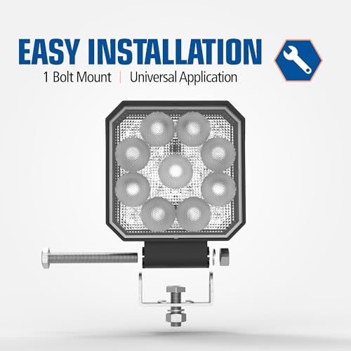 Worklamp ECCO E92006W: LED (9), Flood Beam, Square, 12-24V