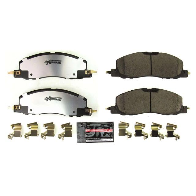 Power Stop Z36 Truck & Tow Z36-2230 Front Carbon Fiber Ceramic Brake Pads with Hardware For Ford Explorer 2020-2022, Lincoln Aviator 2020-2022 [Model Specific]
