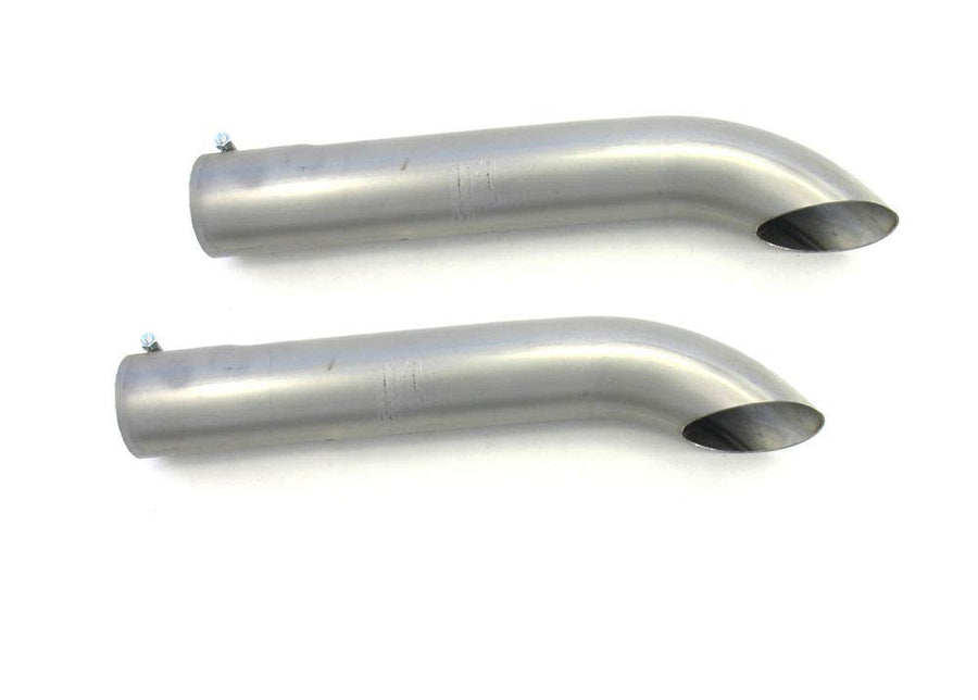Exhaust Turnout Silver Patriot Exhaust H3817 3-1/2" Inlet/Outlet 20" Length