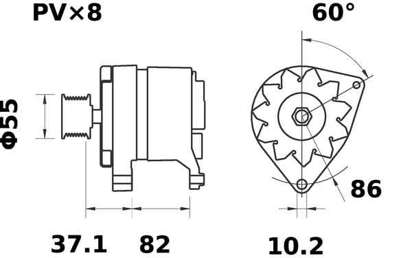 Alternator Mahle - MG485