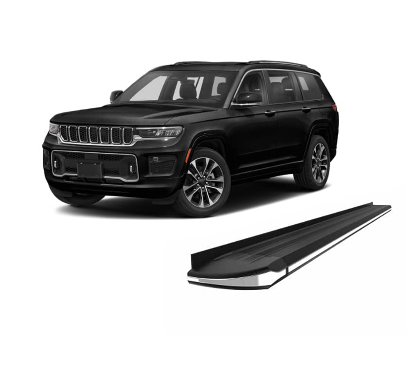 Exceed Black Horse Running Boards Compatible with 2011-2021 Jeep Grand Cherokee Black (Excl. Limited X, High Altitude, Summit, SRT, SRT8, Trackhawk and Trailhawk)-EX-JPGC