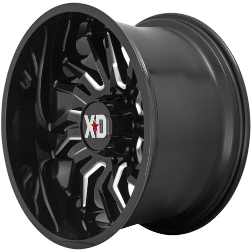 Xd858 Tension Gloss Black Milled Wheel with Alloy Steel XD Wheels (20 x 10. inches /6 x 106 mm, -18 mm Offset)