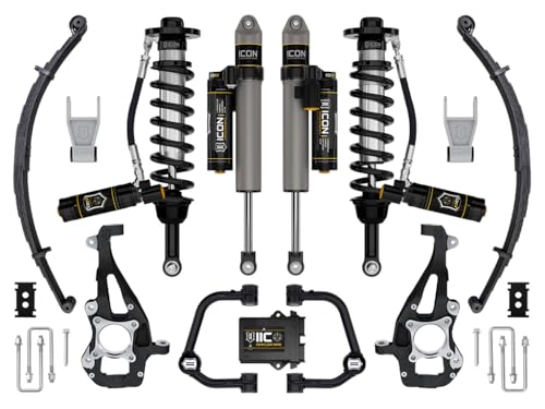 2021-2024 Ford F-150 ICON 4WD, 3.5-4.5" Lift, Stage 5 Suspension System, Tubular, w/Leaf Packs