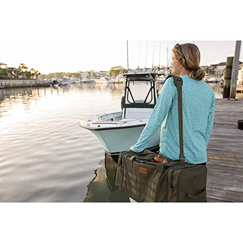 A-Series Plano Molding 2.0 Tackle Duffel, Forest Green, Includes 6 3600 StowAway Boxes, Soft Tackle Storage, Fishing Duffel Bag with MOLLE Attachments