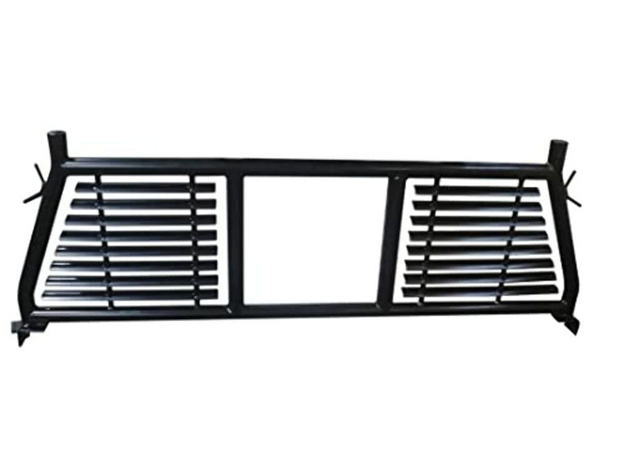 Truck Headache Rack TrailFX H0003B Fits Ford F-150 1997-2020 Round Tube Half Louvered Black Powder Coated Steel