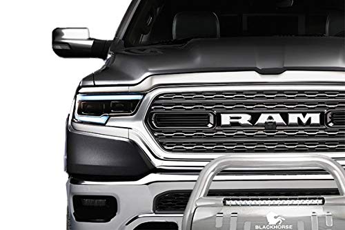Premium Black Horse Running Boards Black Compatible with 2022-2025 Jeep Grand Cherokee -PR-J572