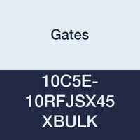 Gates XBULK 10C5E-10RFJSX45 Field Attachable for C5E Hose, Dual Seat Female JIC 37/SAE 45 Flare Swivel, 45 Bent Tube, Steel, 1/2" ID, 3.17" (Pack of 60)