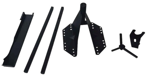 Spare Tire Carrier TrailFX J035T Fits Jeep Wrangler JK 2 Door and 4 Door 2007-2018 Tailgate Mounted Steel with 3rd Brake Light Relocation, Textured Black Holds up to 36-inch Tires