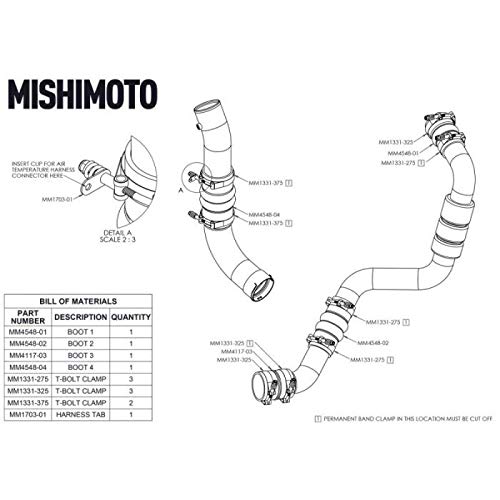 Mishimoto Factory-Fit MMBK-DMAX-17 Boot Kit, Compatible With Chevrolet/GMC 6.6L L5P Duramax 2017-2019