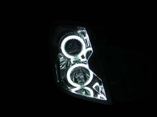 Chrome Halo Anzo USA Projector Headlight with Clear Lens for Cadillac CTS 121418