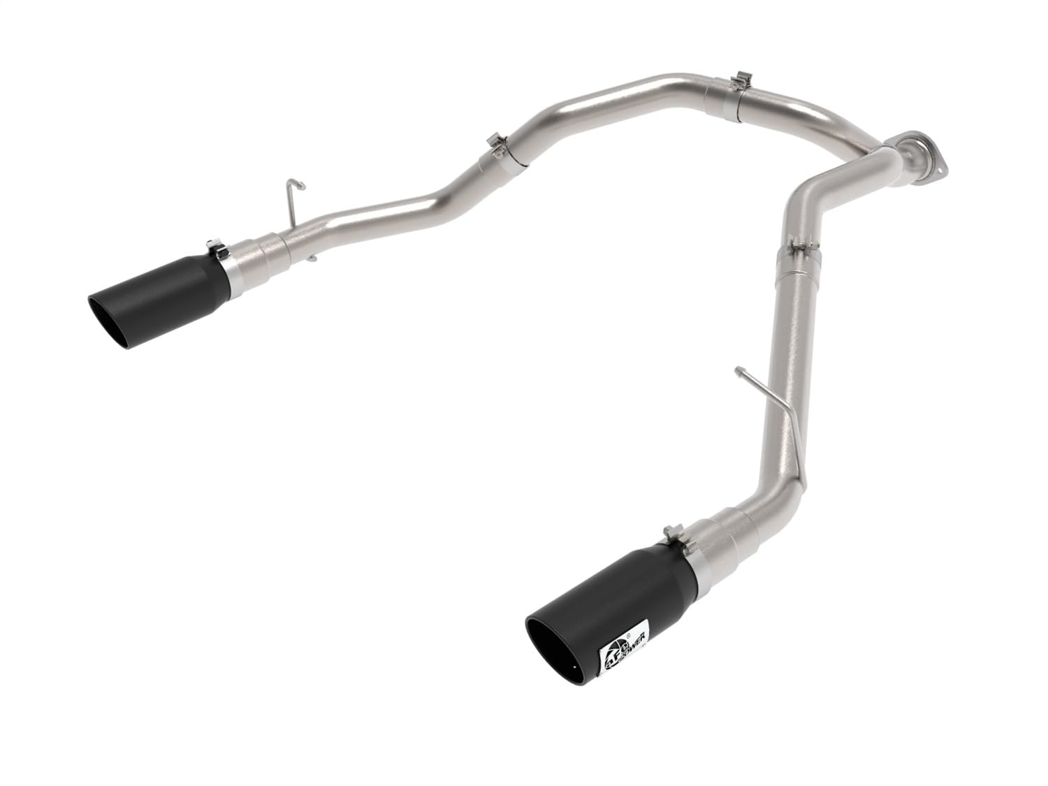 aFe Power 3 IN Large Bore-HD 409 Stainless Steel DPF-Back Exhaust System w/Black Tip RAM 1500 20-21 V6-3.0L (td) 49-42080-B