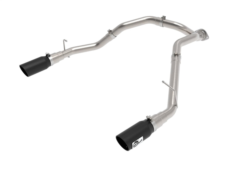 aFe Power 3 IN Large Bore-HD 409 Stainless Steel DPF-Back Exhaust System w/Black Tip RAM 1500 20-21 V6-3.0L (td) 49-42080-B