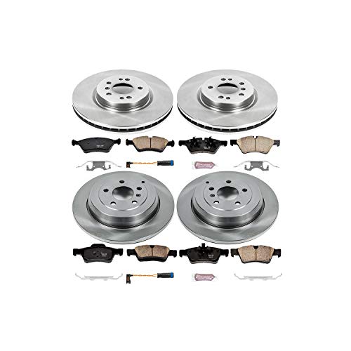 Power Stop KOE4087 Replacement Brake Kit-OE Front and Rear Brake Rotors & Ceramic Pads
