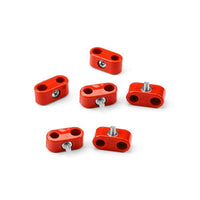 Double Place T-CLAMP, 1/4"-3/16", 6 Pieces, RED