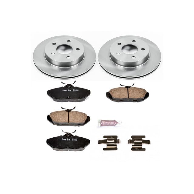 POWERSTOP Autospecialty KOE1297 Rear Replacement Brake Kit-OE Brake Rotors & Ceramic Brake Pads