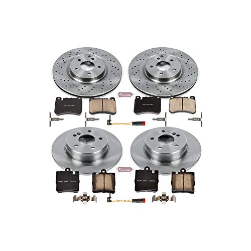 Power Stop KOE2792 Replacement Brake Kit-OE Brake Rotors & Ceramic Brake Pads Front and Rear