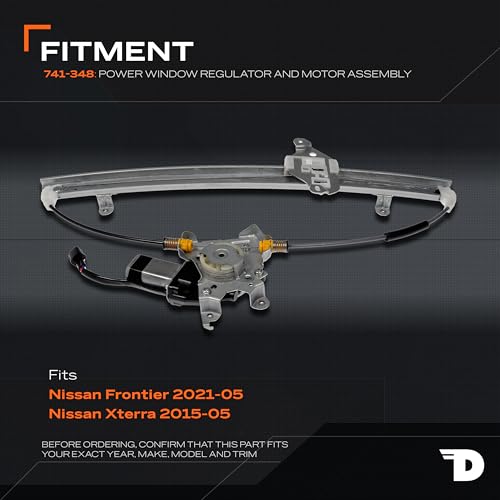 Dorman Front Driver Side 741-348 Power Window Regulator and Motor Assembly Compatible with Select Nissan Models (OE FIX)