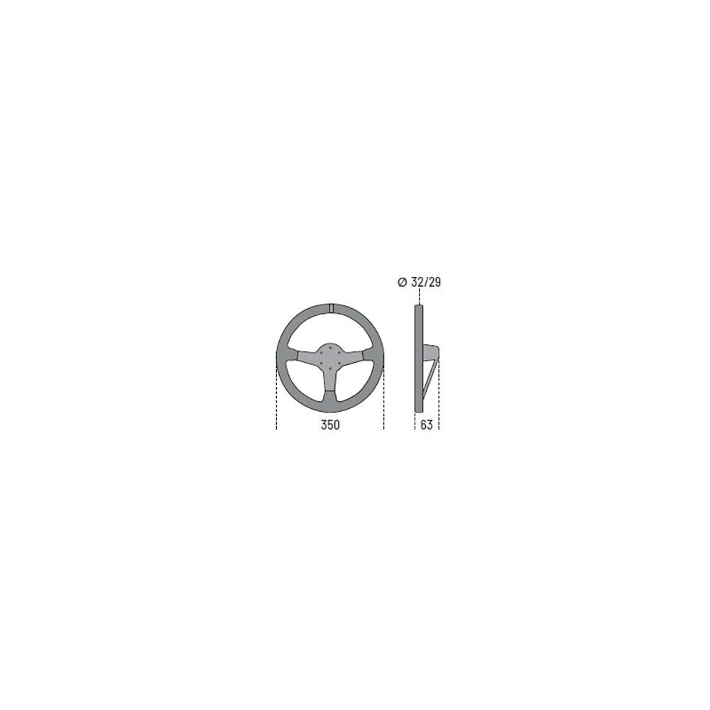 Monza Sparco 015TMZS1 Suede Steering Wheel