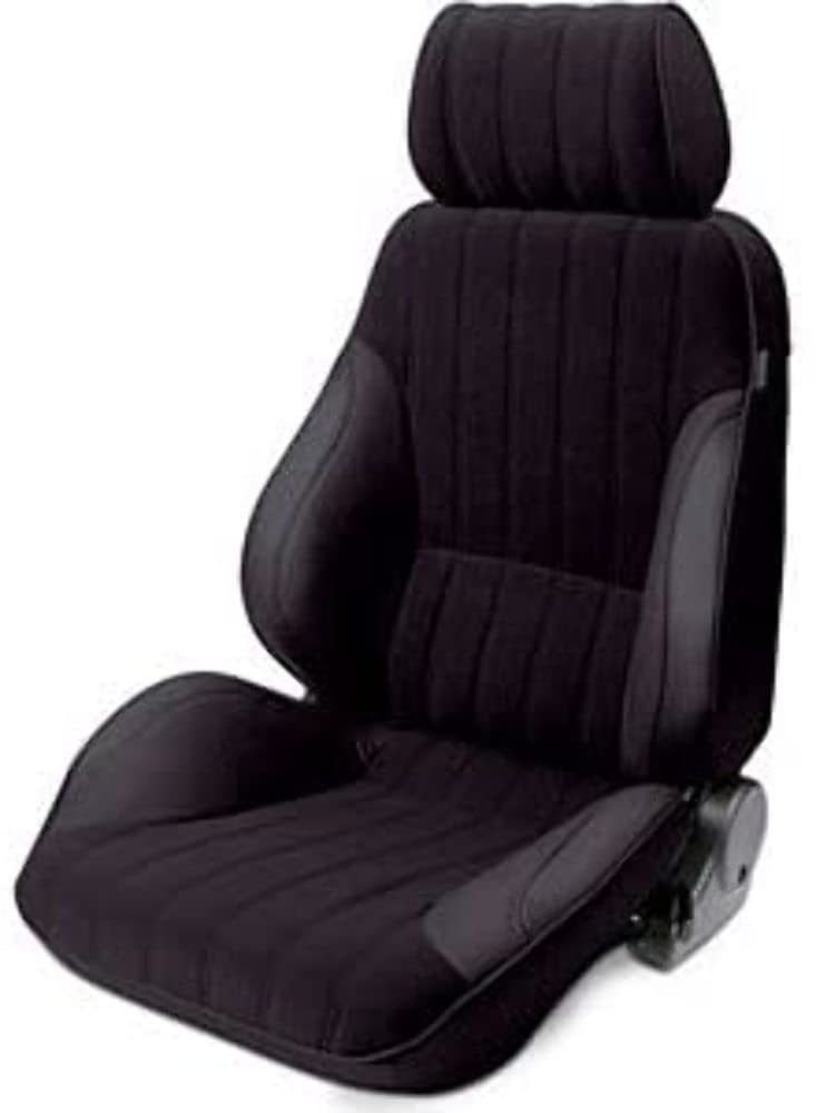 Rally XL Recliner ProCar by Scat Left Black Vinyl Sides, Black Velour Insert