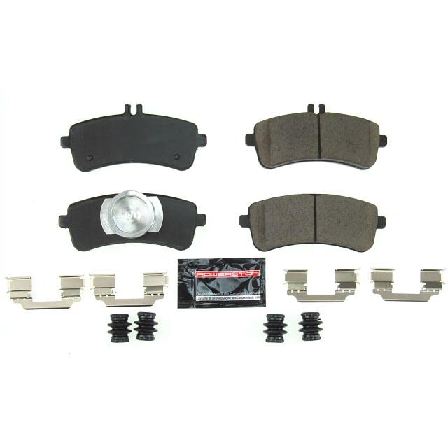 Power Stop Z23-1669 Z23 Evolution Sport Carbon Fiber Infused Ceramic Brake Pads with Hardware For Mercedes-Benz S63 AMG, Mercedes-Benz SL63 AMG, Mercedes-Benz SL65 AMG [Model Specific]