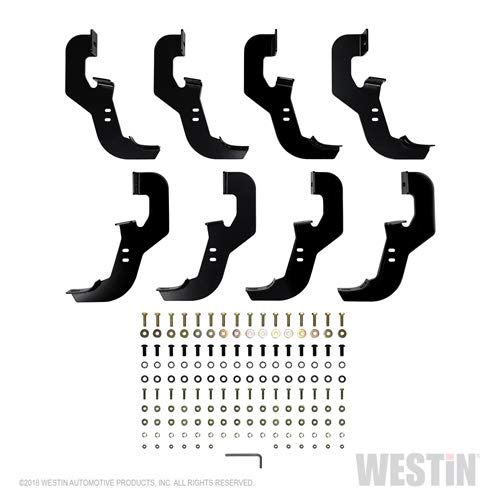 Westin PRO TRAXX 5 Oval Wheel to Wheel Nerf Bars fits 2019-2025 Silverado 1500 Sierra Crew Cab 5'5" Bed (Exc 2019 Silverado LD/Sierra 1500 Limited) Stainless Steel Pair