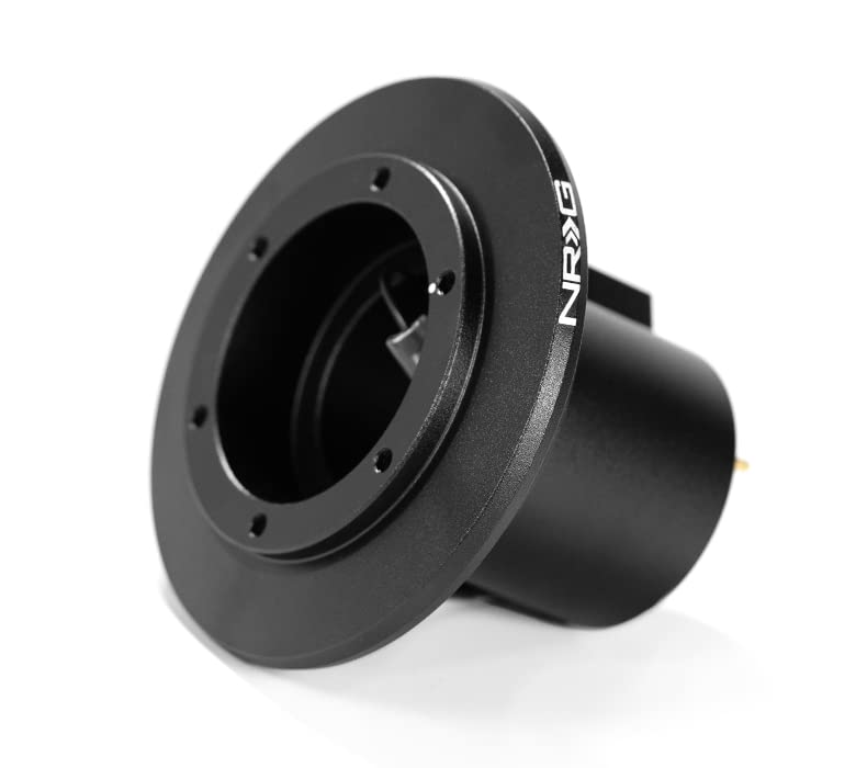 NRG Innovations Steering Wheel NRG-SRK-191H Quick Release Short Hub Adapter with Mounting Bolts, Quick Short Hub Lock 6X70 MM BOLT