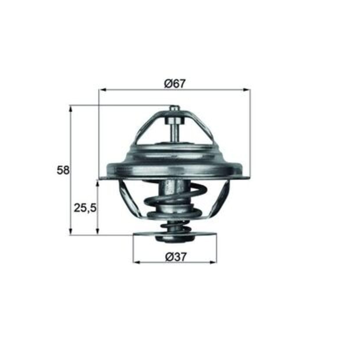 Thermostat MAHLE Original Insert TX2080D