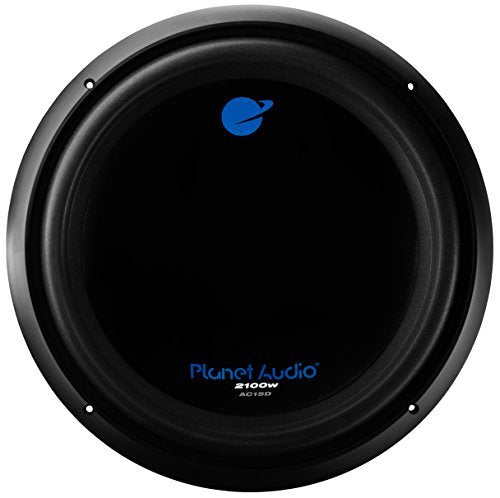 Planet Audio Car AC15D Subwoofer - 2100 Watts Maximum Power, 15 Inch, Dual 4 Ohm Voice Coil, Easy Mounting, Sold Individually…