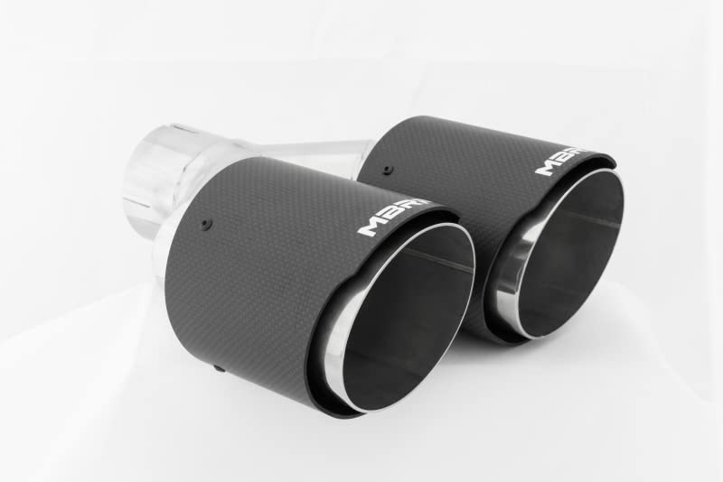 Carbon Fiber MBRP Universal Dual Tip 4in OD/2.5in Inlet