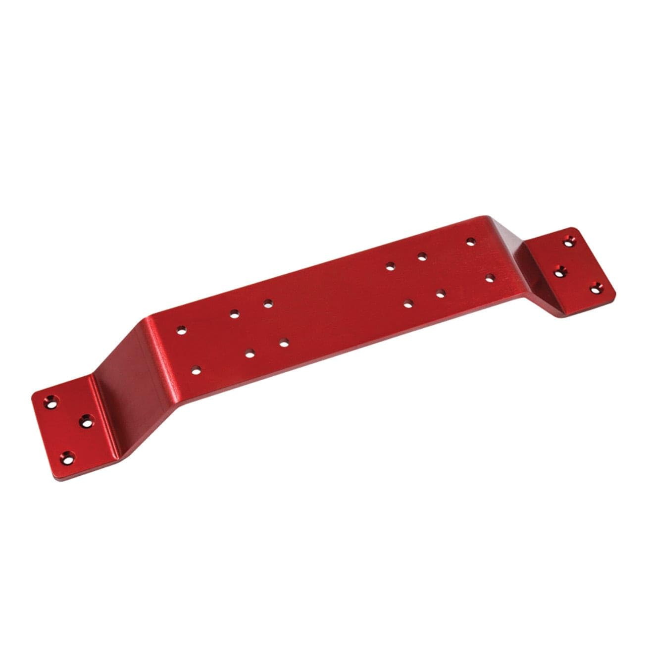 Kong Wave Tamer T-H Marine Bow Mount Sonar Bracket - Heavy Gauge Aluminum, Universal Fishfinder Electronics Mount, Over Trolling Motor Pedal Bracket, Durable Anodized Finish, Red, 18.5"
