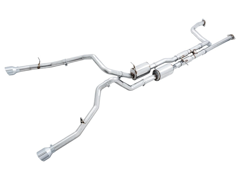 2021 RAM 1500 TRX AWE Tuning 0FG Cat-Back Exhaust - Chrome Silver Tips - 3015-32004