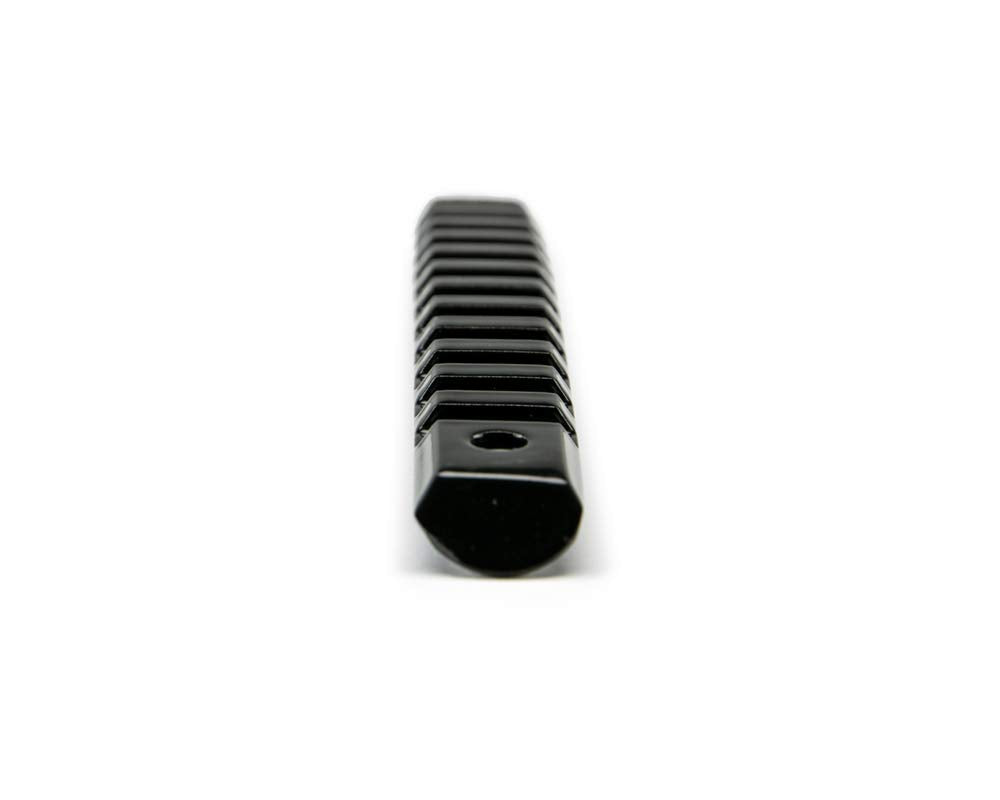 Door Handle Insert Set DV8 Offroad for 2007-18 Wrangler JK | Slotted Pic Rail Design | Aluminum Construction | Black Finish | Simple Screw-in Installation | Complete Kit