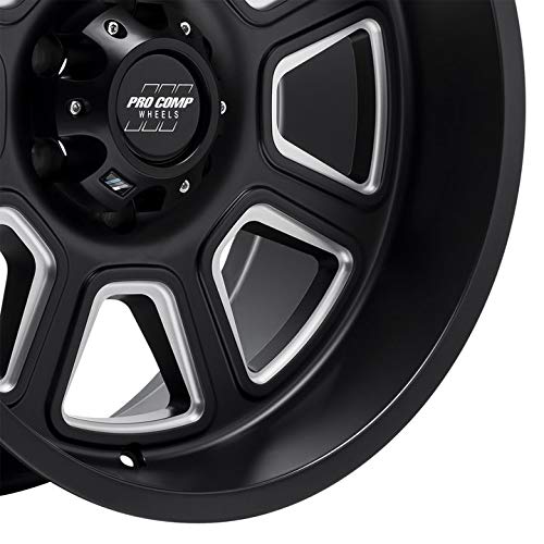 Gunner Pro Comp Wheels Black Wheel with Painted (20 x 10. inches /5 x 5 inches, -18 inches Offset)